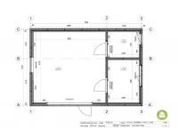 ARINGAS V10_A1 33 m² - ištisus metus naudojamas skydinis namelis