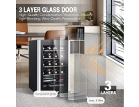 Vyno/alaus šaldytuvas su elegantiška estetika