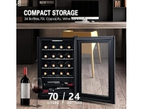 Vyno/alaus šaldytuvas su elegantiška estetika
