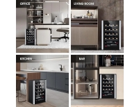 Vyno/alaus šaldytuvas su elegantiška estetika