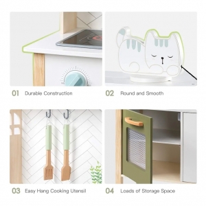 Nauja Robud vaikiška medinė virtuvėlė 