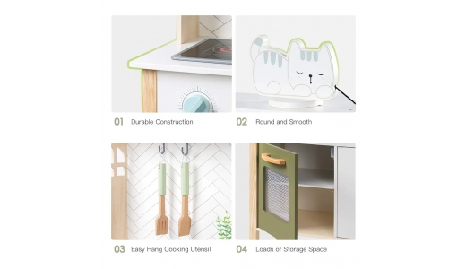 Nauja Robud vaikiška medinė virtuvėlė 